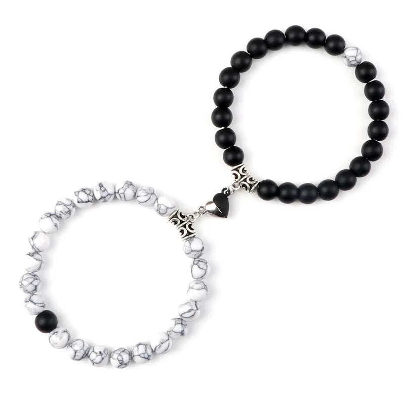 Natural Stone Couple Bracelets Set for Friendship - Smarsty
