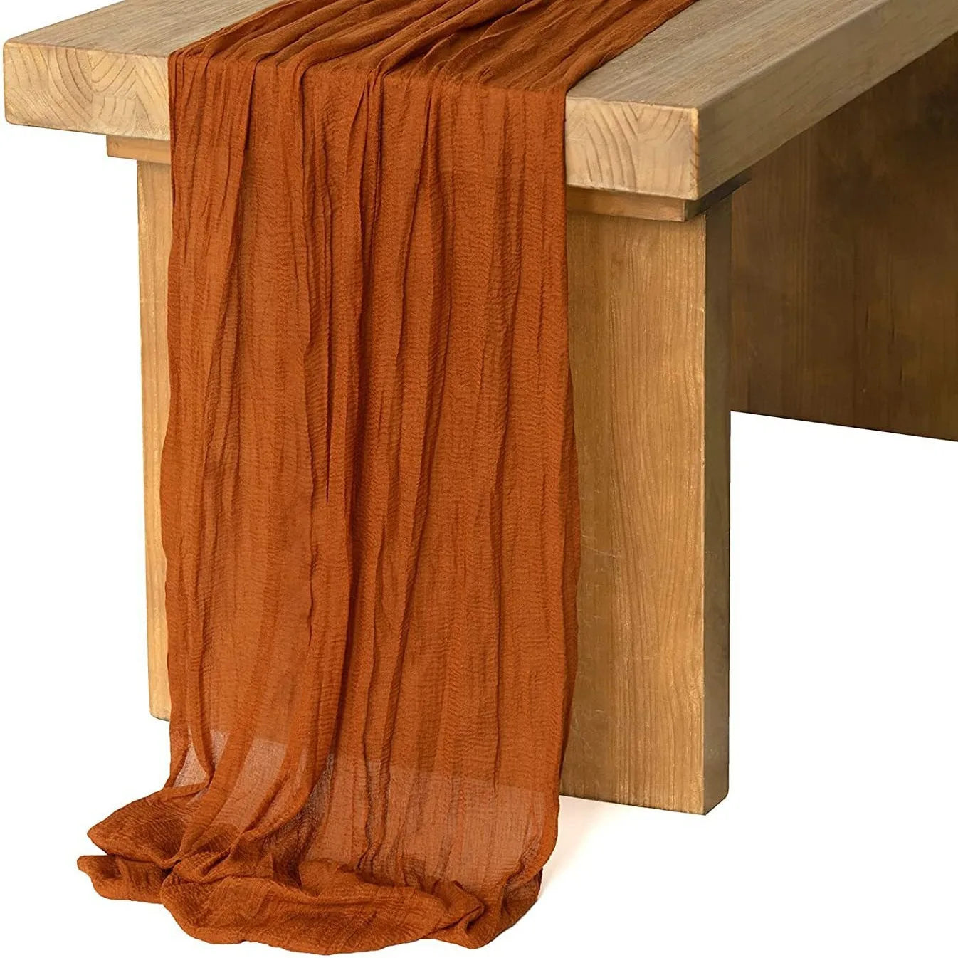 Gauze Table Runner for Rustic Beach Weddings - Smarsty