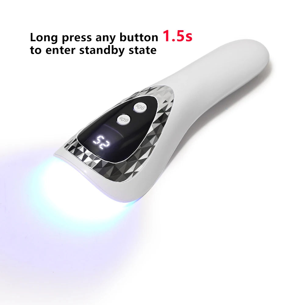 Handheld UV LED Nail Dryer Mini Rechargeable Lamp - Smarsty