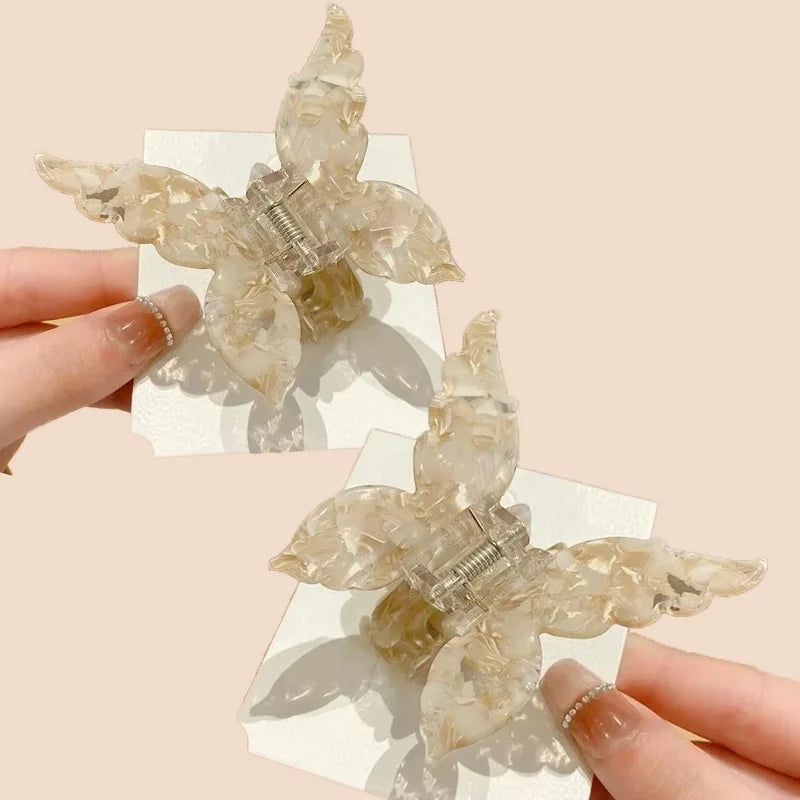 Butterfly Acetate Hair Clip Lightweight Gradient Tie Dye - Smarsty