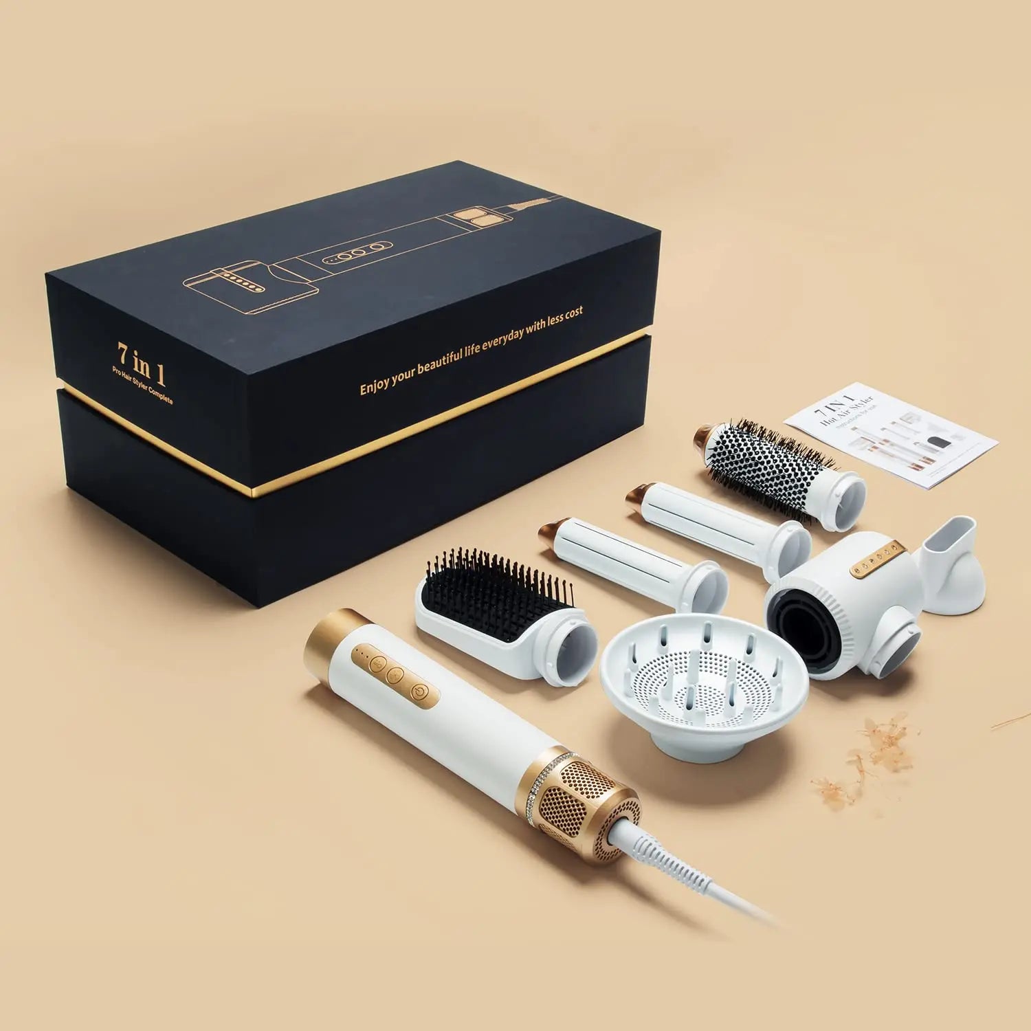 High Speed 7 In 1 Hair Dryer Brush with Diffuser - Smarsty