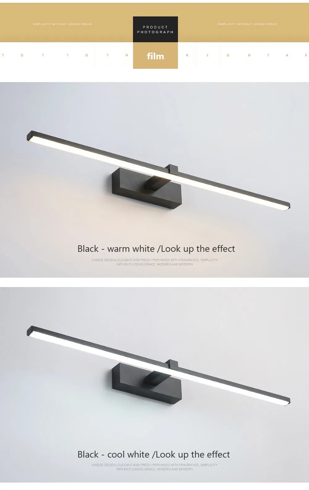 Modern Waterproof LED Mirror Lights for Bathroom Use - Smarsty