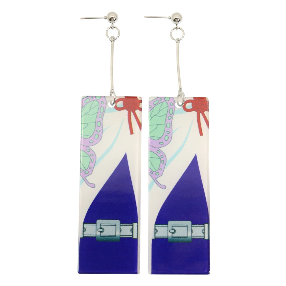 Acrylic Tanjiro Earrings for Women Anime Cosplay Jewelry - Smarsty