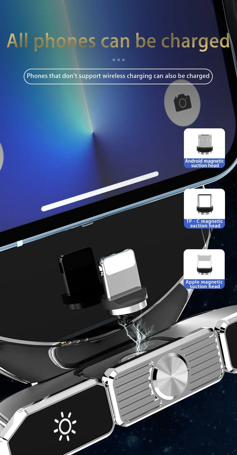 Magnetic Car Mount Wireless Charger Air Vent Holder - Smarsty