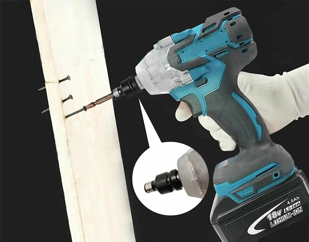 Cordless Brushless Impact Wrench with Toolbox Set - Smarsty