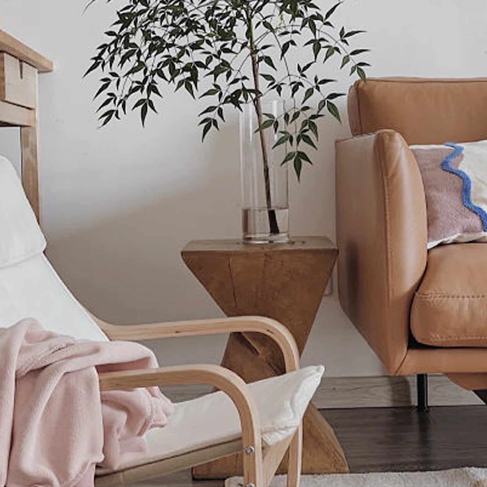 Lightweight Concrete Accent Table,Modern Geometry Side Table for Indoor and Outdoor,Small Bedside End Table Sofa Vanity Coffee