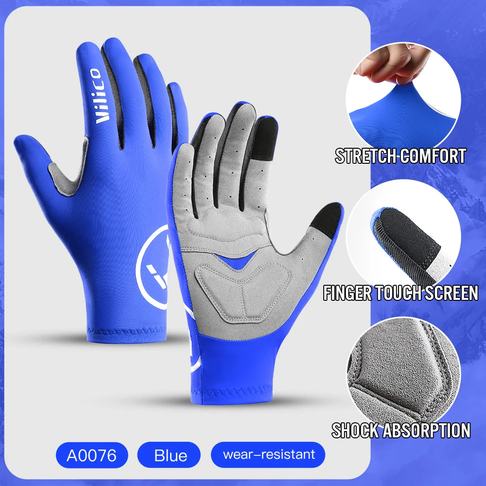 Summer Men Gloves Ice Silk Non-slip Sun Driving Glove Fishing Gloves Breathable Cycling Hiking Glove Full Finger Gloves