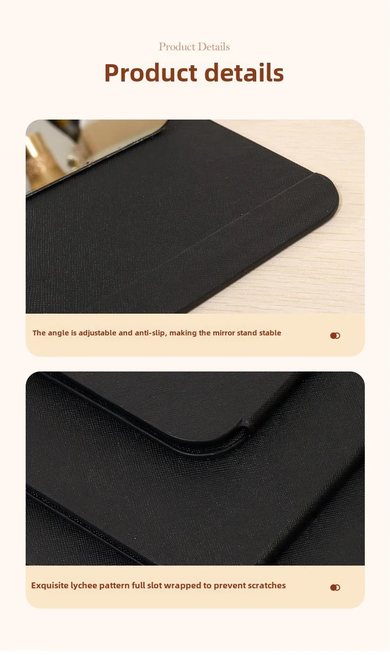 Portable Folding Makeup Mirror with Creative Design - Smarsty