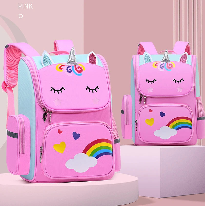 Unicorn Kids Backpack Waterproof School Bag for Girls - Smarsty