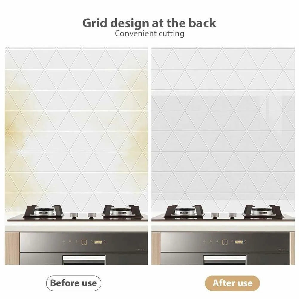 Transparent Oil-Proof Wall Sticker Heat-Resistant Self-Adhesive Film - Smarsty