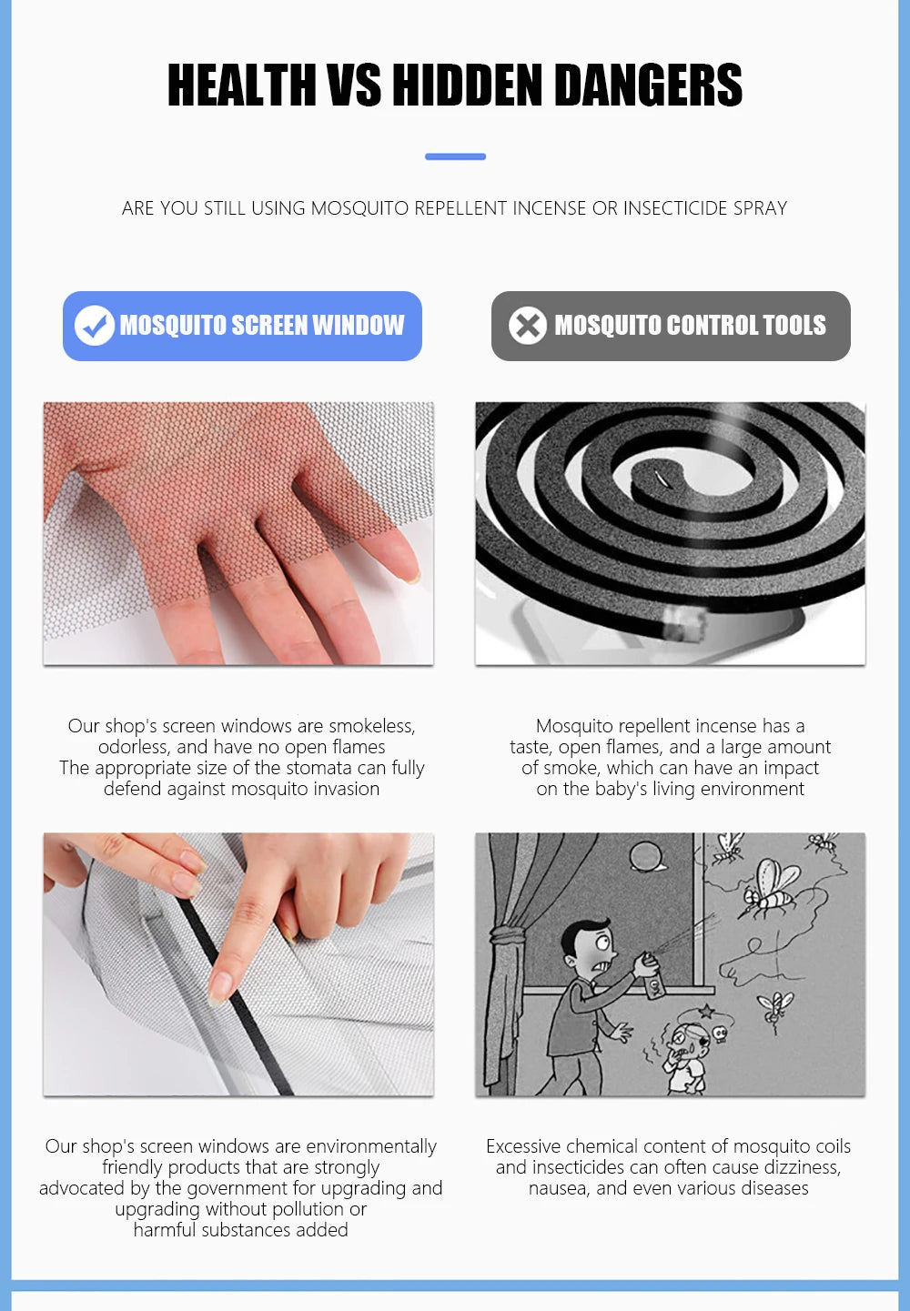 Self Adhesive Window Mosquito Net For Easy Installation - Smarsty