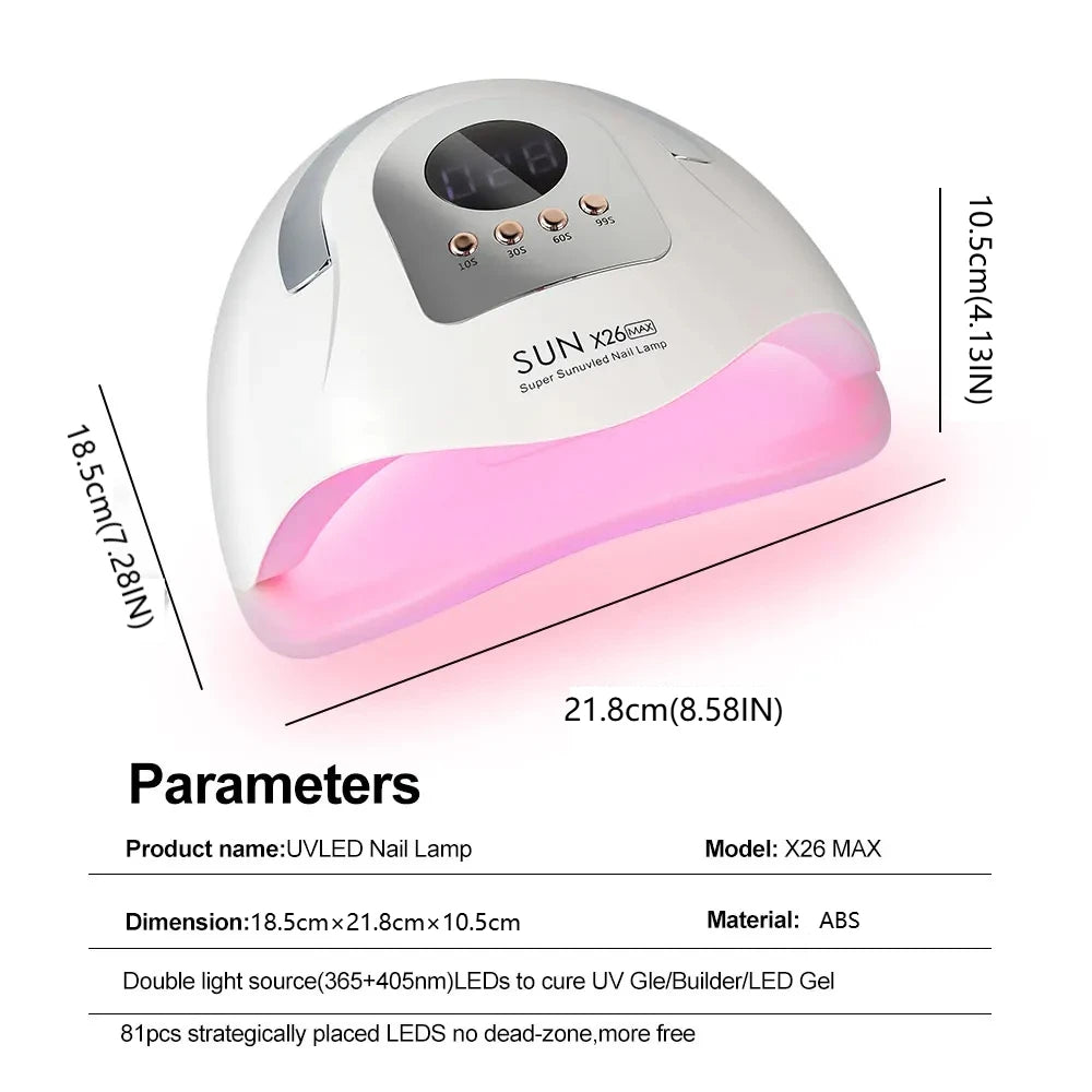 Sun X26 Max UV LED Nail Lamp with Auto Sensor - Smarsty