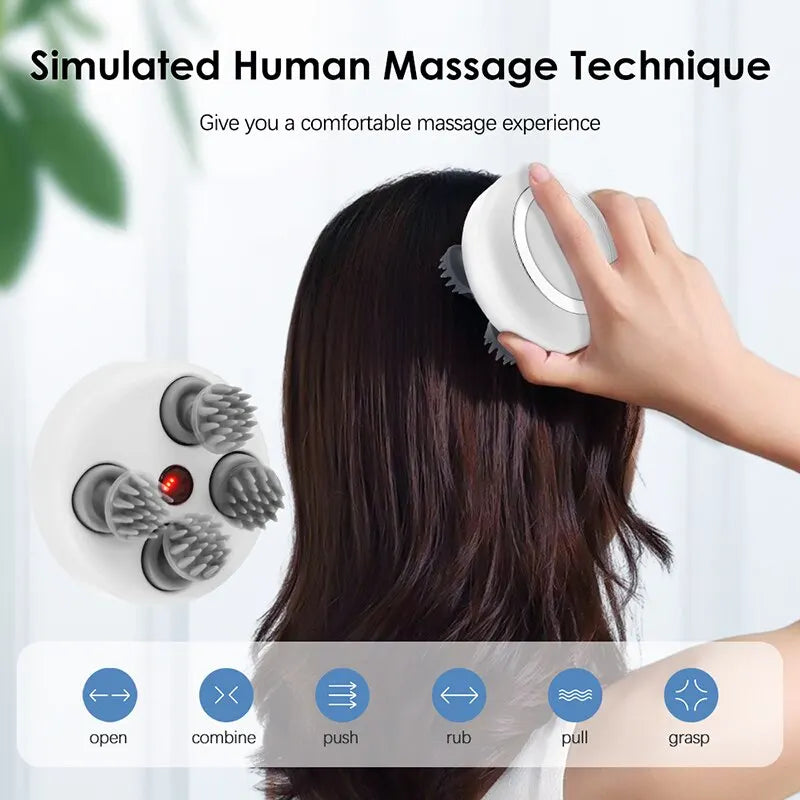 Electric Deep Tissue Head Massager for Relaxation - Smarsty
