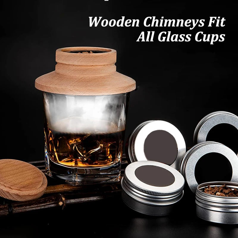 Wooden Cocktail Smoker Kit for Whiskey and Tequila - Smarsty