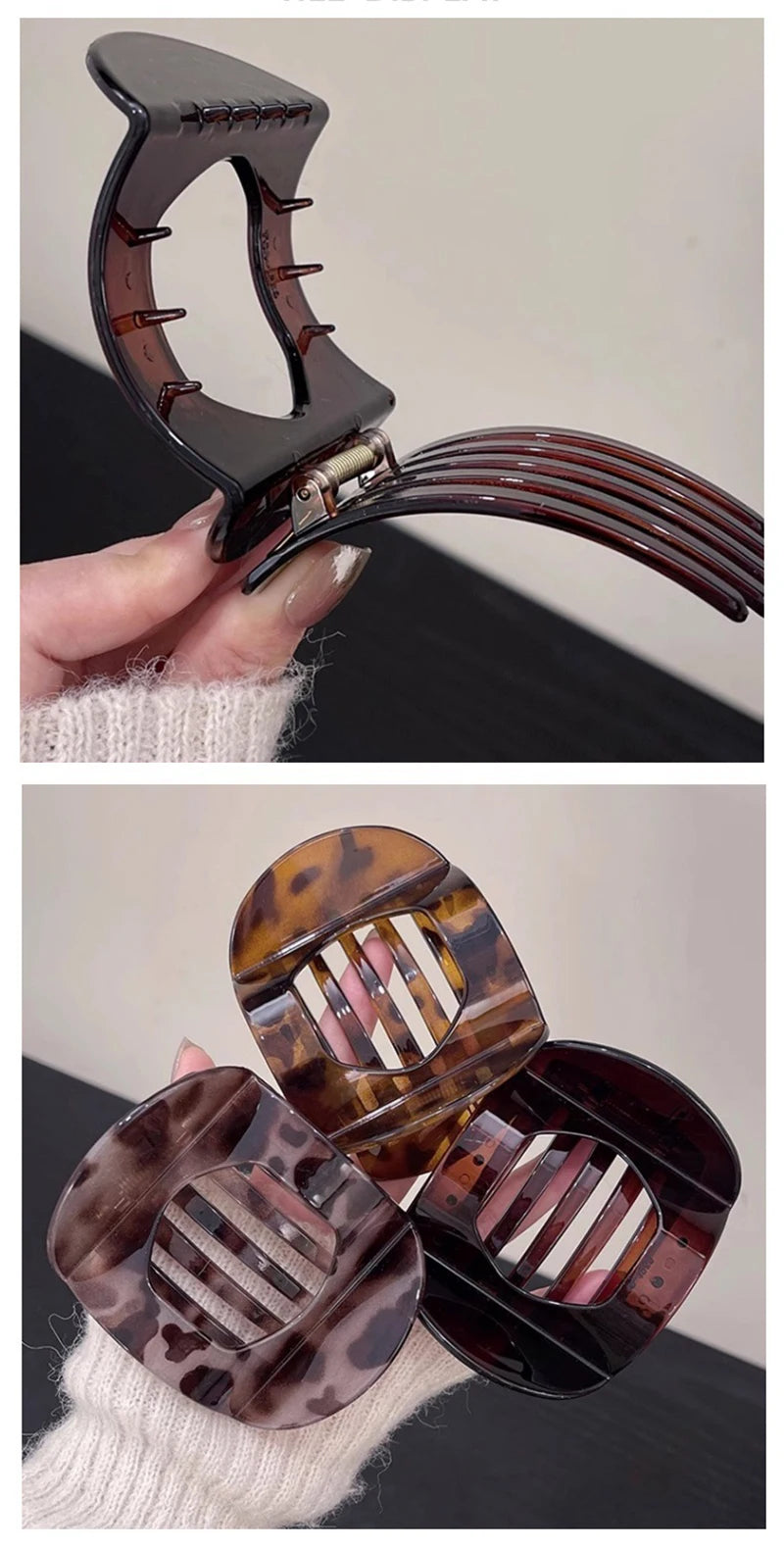 Korean Leopard Acetic Acid Hair Clip for Women - Smarsty