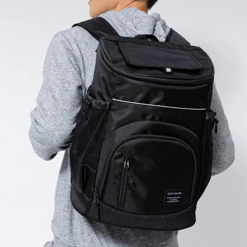 Refrigerator Bags Soft Insulated Cooler Backpack Thermal Isothermal Fridge Travel Outdoor Beach Ice Beer Backpack 30L - Smarsty