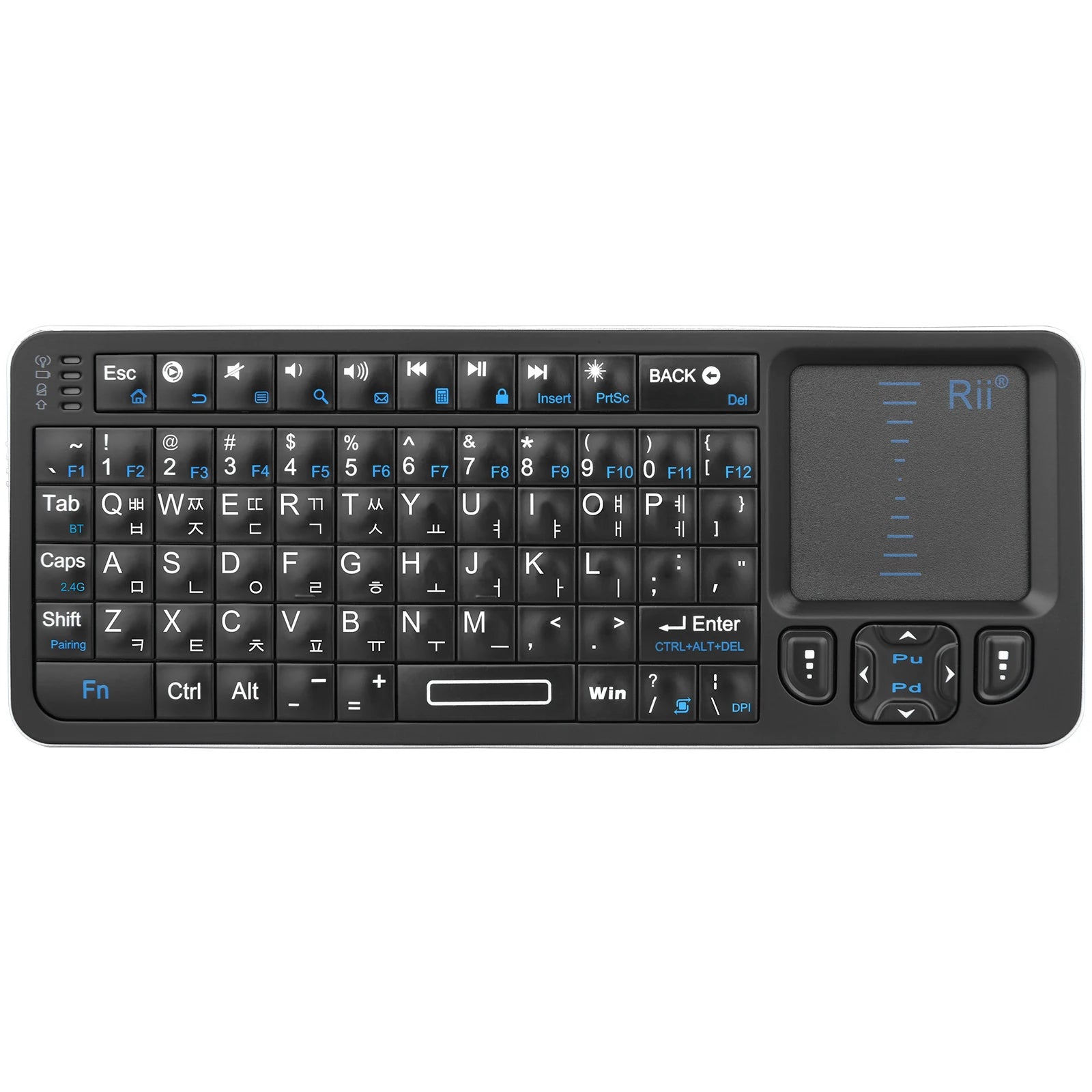 Mini Bluetooth Keyboard With Backlit IR Touchpad For TV