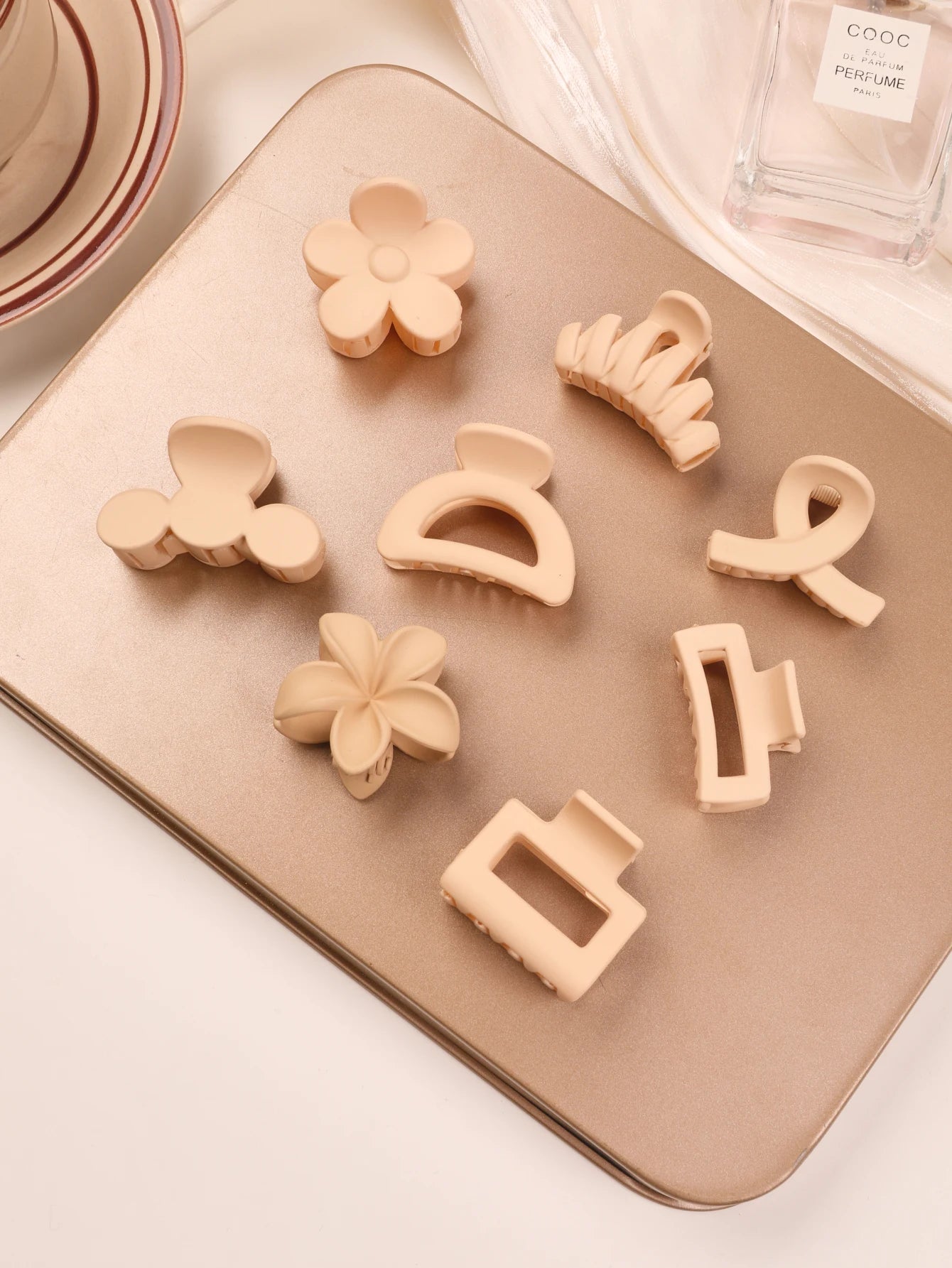Small Flower Hair Claw Clips For Thin Hair Secure Hold - Smarsty