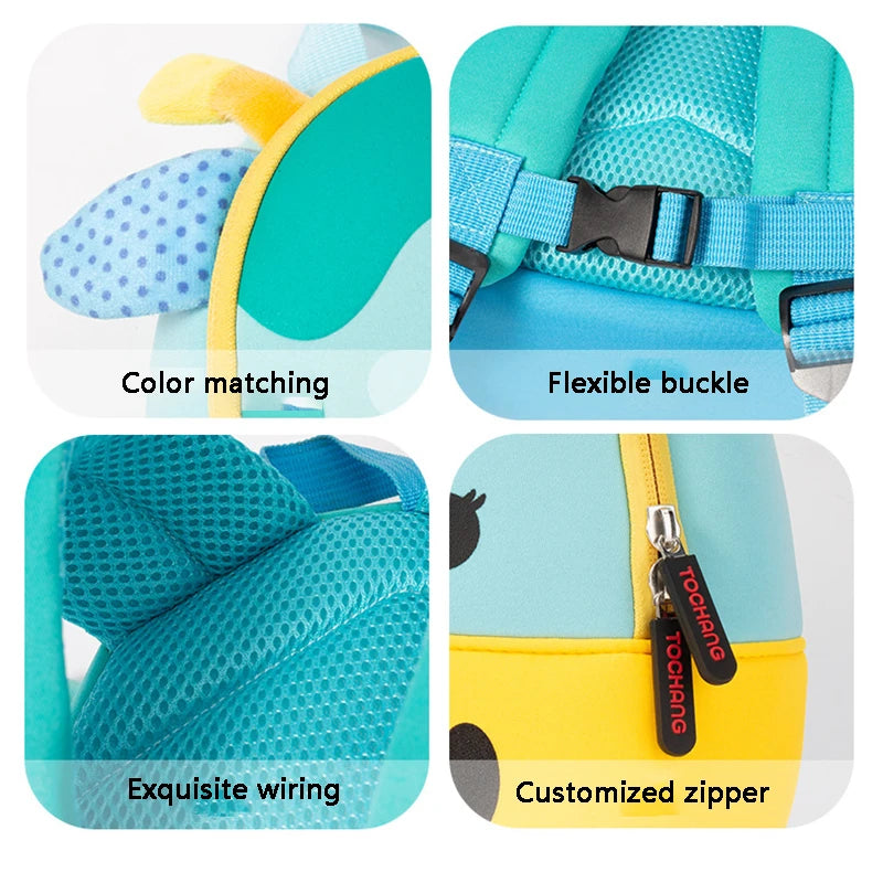 3D Biomimetic Animal Kids Backpack School Bag For Daily Use - Smarsty