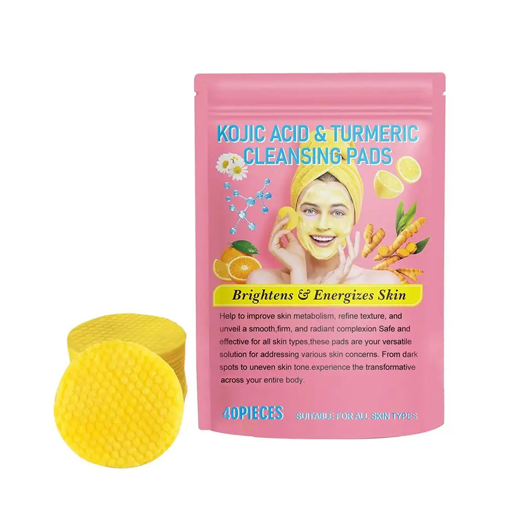 Turmeric Kojic Acid Exfoliating Cleansing Pads Combo - Smarsty