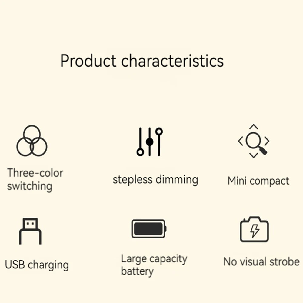 USB Charging Touch Bedside Lamp with Dimming Modes - Smarsty
