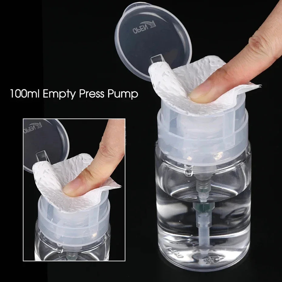 Refillable Nail Polish Remover Pump Dispenser 100 ml - Smarsty