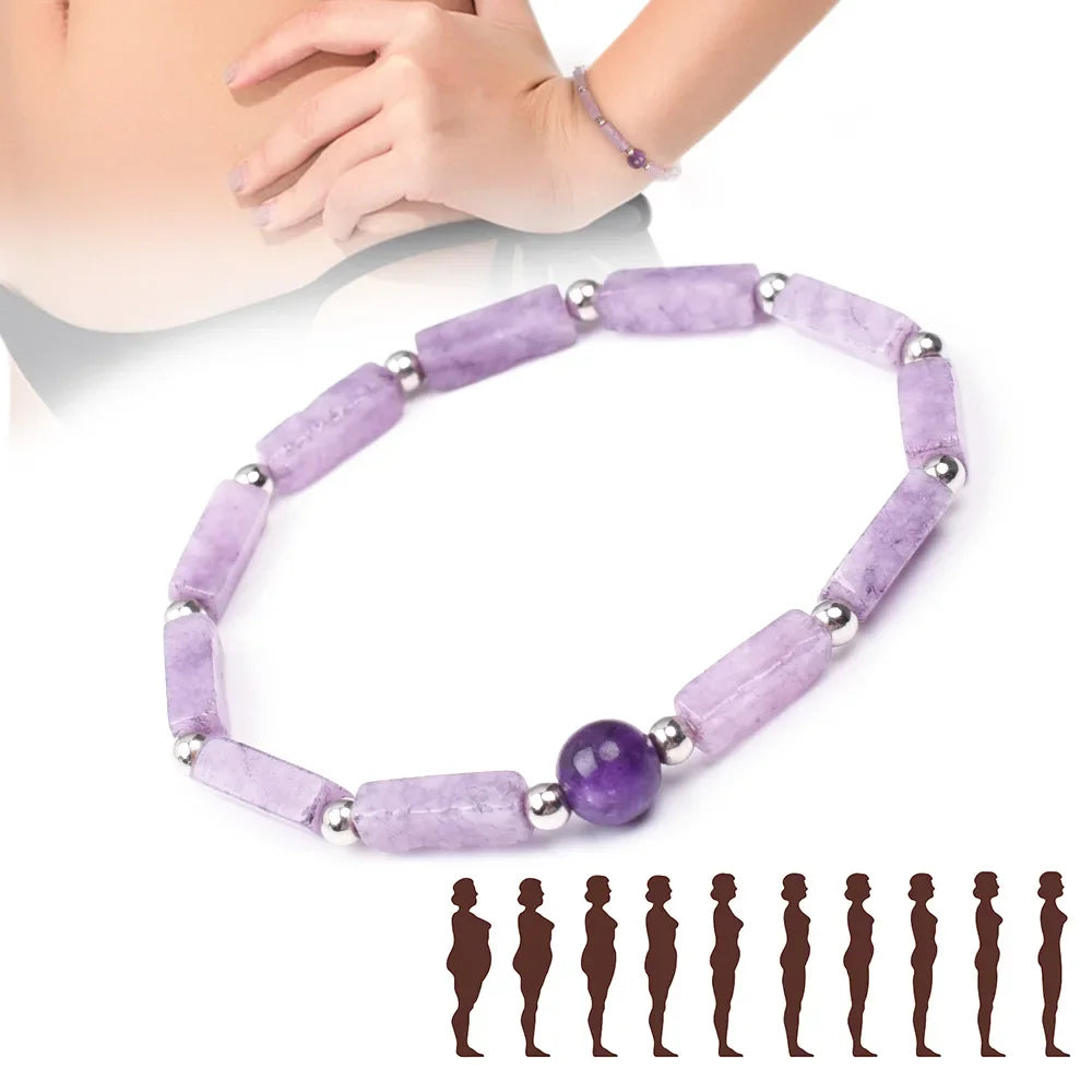 Natural Amethyst Slimming Bracelet for Weight Loss - Smarsty