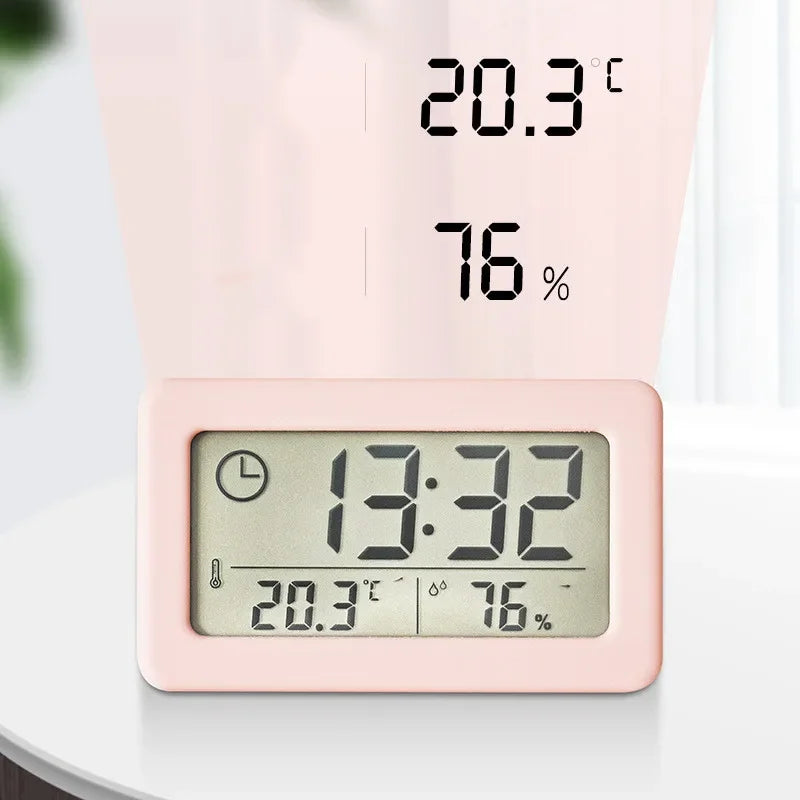 Mini Digital Clock with Temperature and Humidity Display - Smarsty