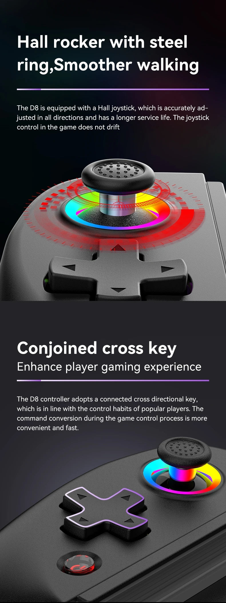 Wireless Bluetooth Game Controller for PS4 Switch Mobile - Smarsty