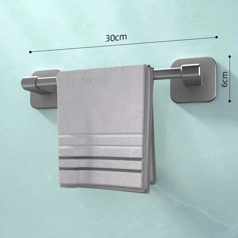 Non Perforated Suction Cup Towel Rack for Bathroom Storage - Smarsty
