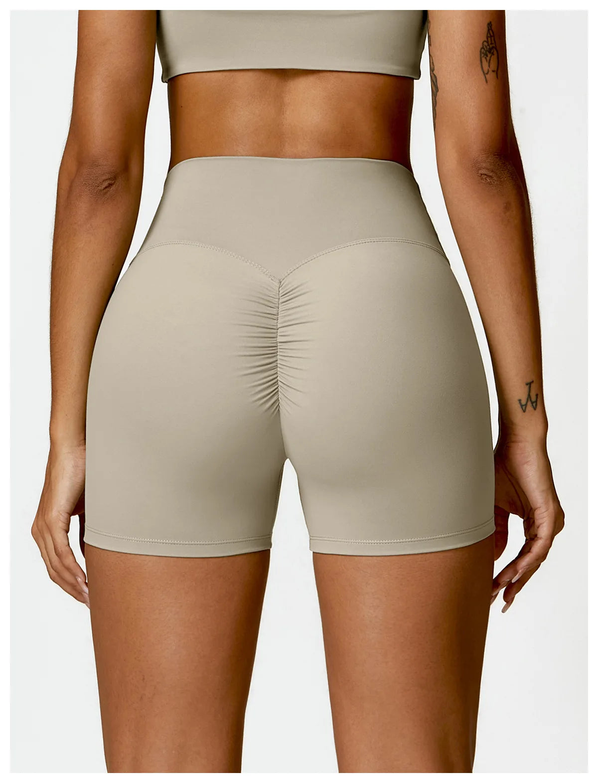Ctenkevet Solid Color Women Fitness Quick-Dry Sport Short Women Cycling Soft Training Shorts Jog High Waist Yoga Short Legging - Smarsty
