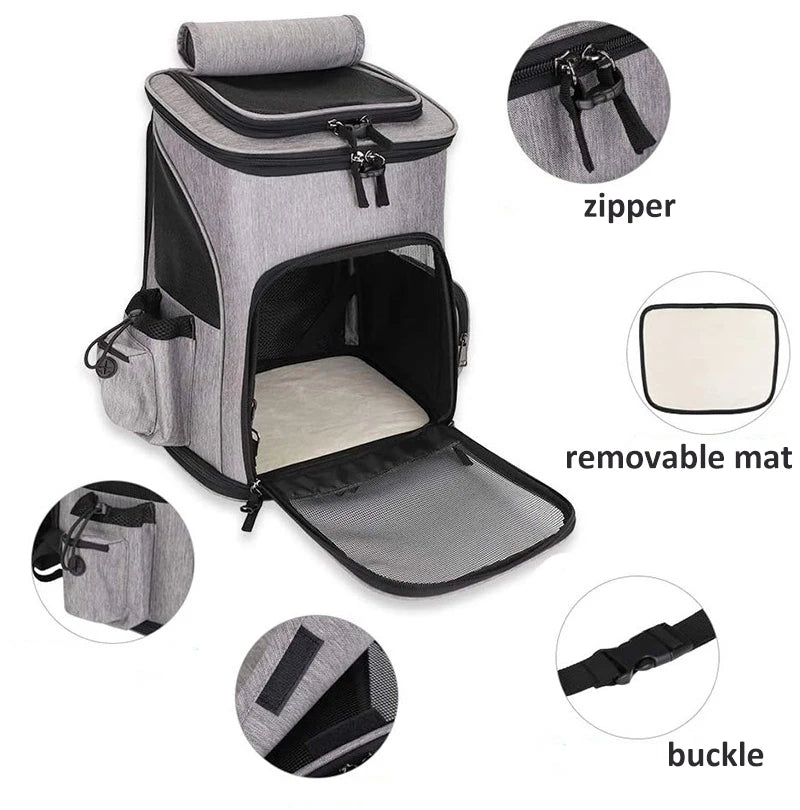 Breathable Large Capacity Cat Carrier Backpack - Smarsty