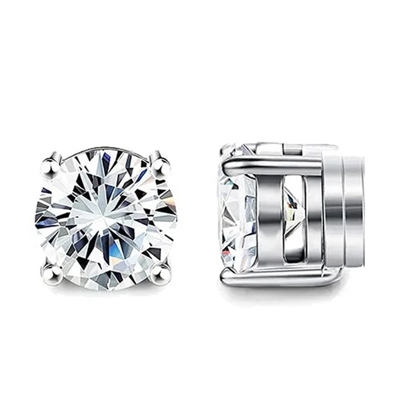Crystal Magnetic Clip Earrings Non Piercing Strong Hold - Smarsty