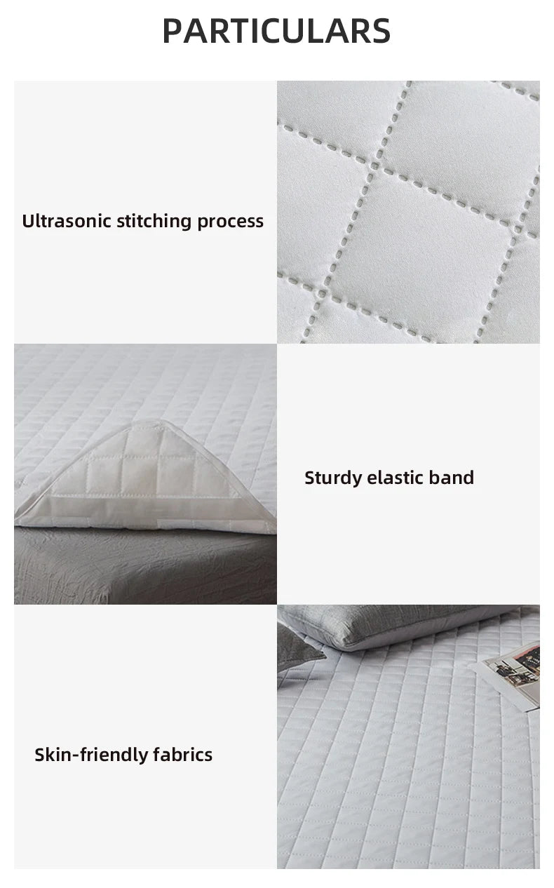 Washable Ultrasonic Mattress Protector with Elastic Band - Smarsty