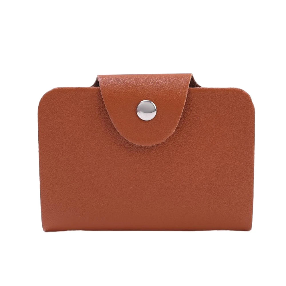 24 Bits Credit Card Holder Business Bank Card Pocket PU Large Capacity Card Cash Storage Clip Organizer Case ID Holder Pouch