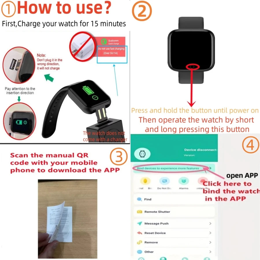 Smartwatch for Fitness Tracking and Notifications - Smarsty
