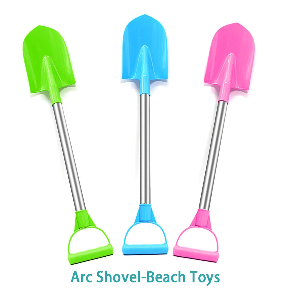 Children Beach Shovel 56cm Stainless Steel Pointed Shovel Toy Sand Snow Thickened Play House Beach Shovel Outdoor Toys Kids Gift by Smarsty
