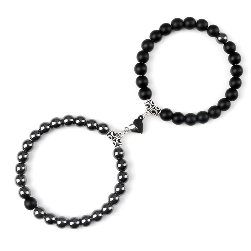 Natural Stone Couple Bracelets Set for Friendship - Smarsty