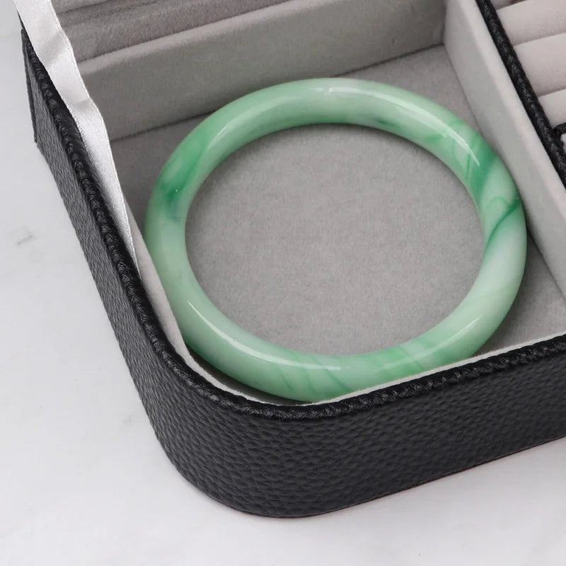 Portable Jewelry Organizer Case for Travel with Leather Storage - Smarsty