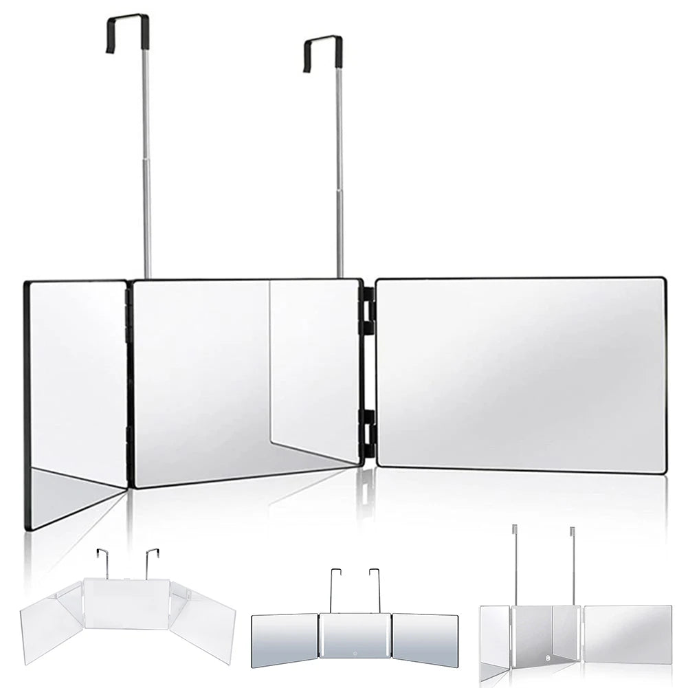 360 Degree LED Trifold Haircut Mirror for Easy Styling - Smarsty