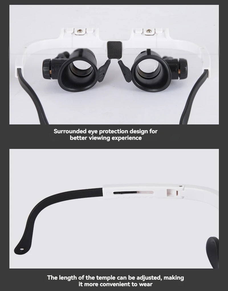 LED Magnifying Glass with Adjustable Magnification for Precision Viewing - Smarsty