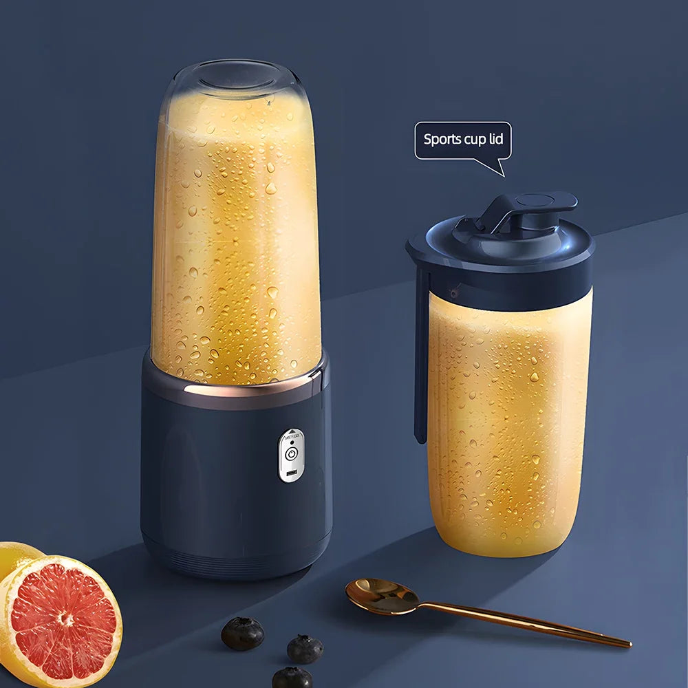 Portable Blender Bottle Electric 6 Blades Multifunction Juice Blender Fresh Juice Smoothie Blender Ice CrushCup Food Processor