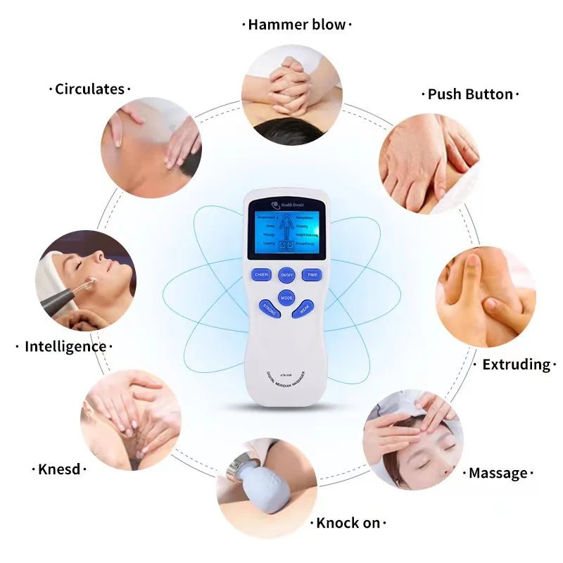 8 Modes EMS Dual Channel Muscle Massager for Fatigue Relief - Smarsty