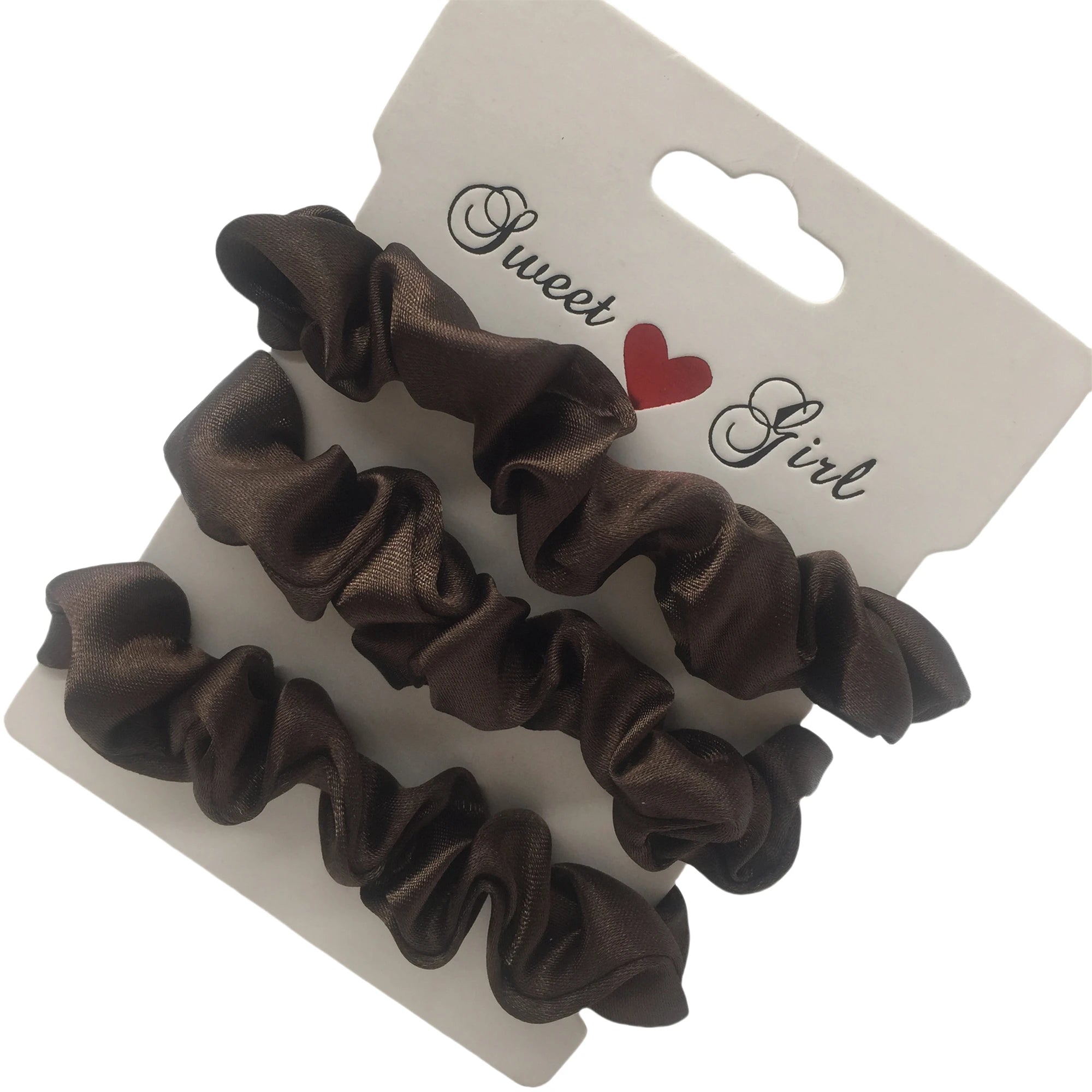 Silk Satin Scrunchies Set Gentle No Damage Hair Ties - Smarsty