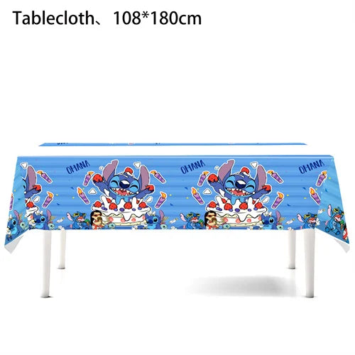 Disney Lilo and Stitch Tablecloth for Kids Parties - Smarsty
