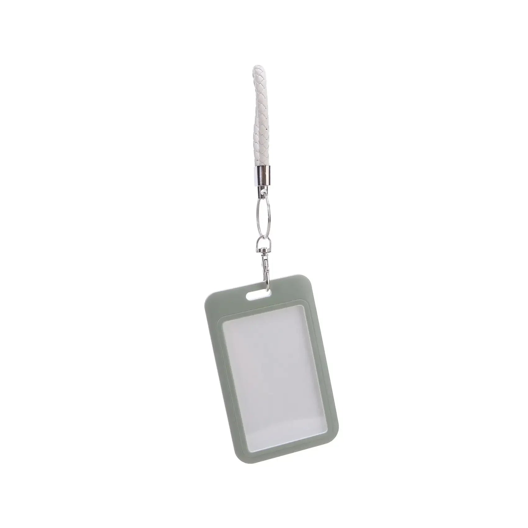 1Pc Macaron Bus ID Card Protective Cover Cases Student Meat Keyring Card Campus Access Door Credit Card Holder Bag Set Key Chain
