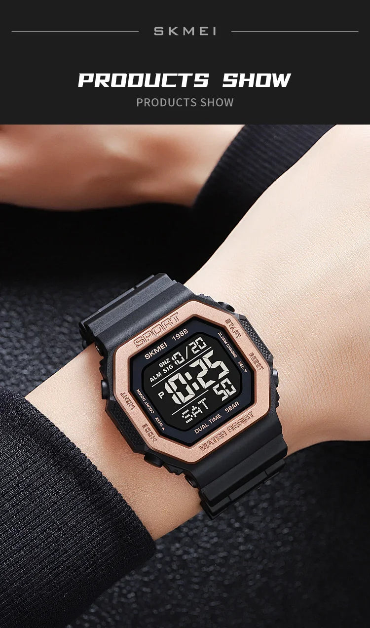 Skmei 1988 Waterproof Digital Sport Watch for Men - Smarsty