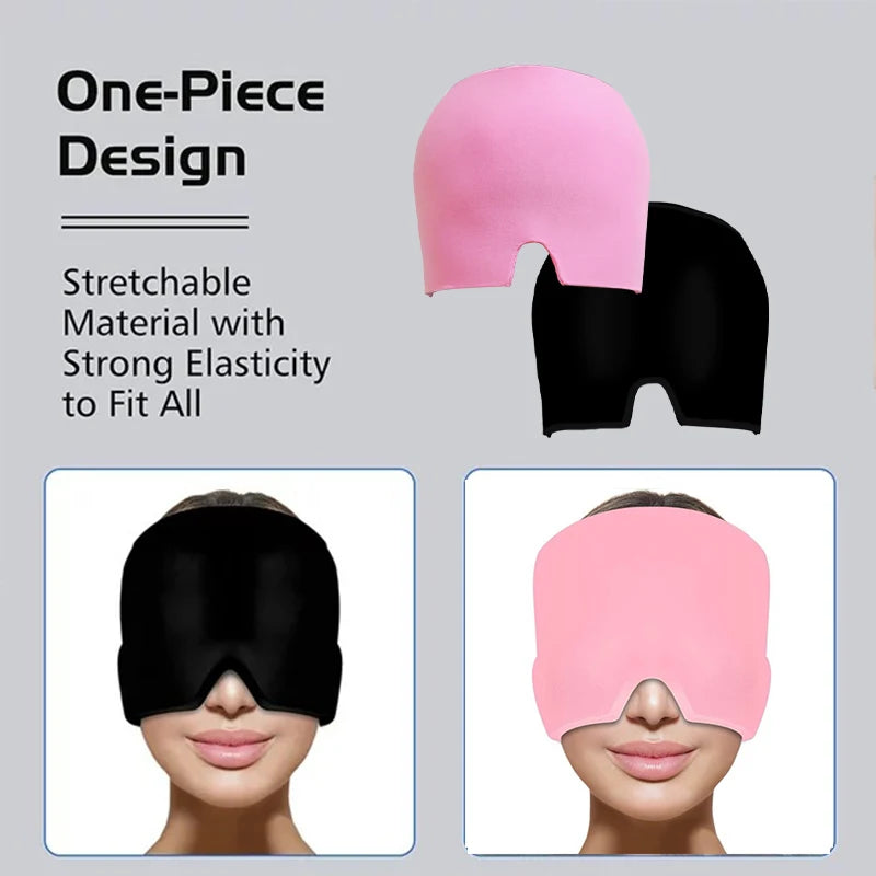 Gel Ice Headache Relief Hat for Migraine Support - Smarsty
