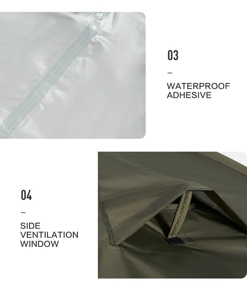 MOBI GARDEN Camping Backpacking Tent Waterproof Rainproof Hiking Silver Coated Sun Protection Easy Set Up by Smarsty