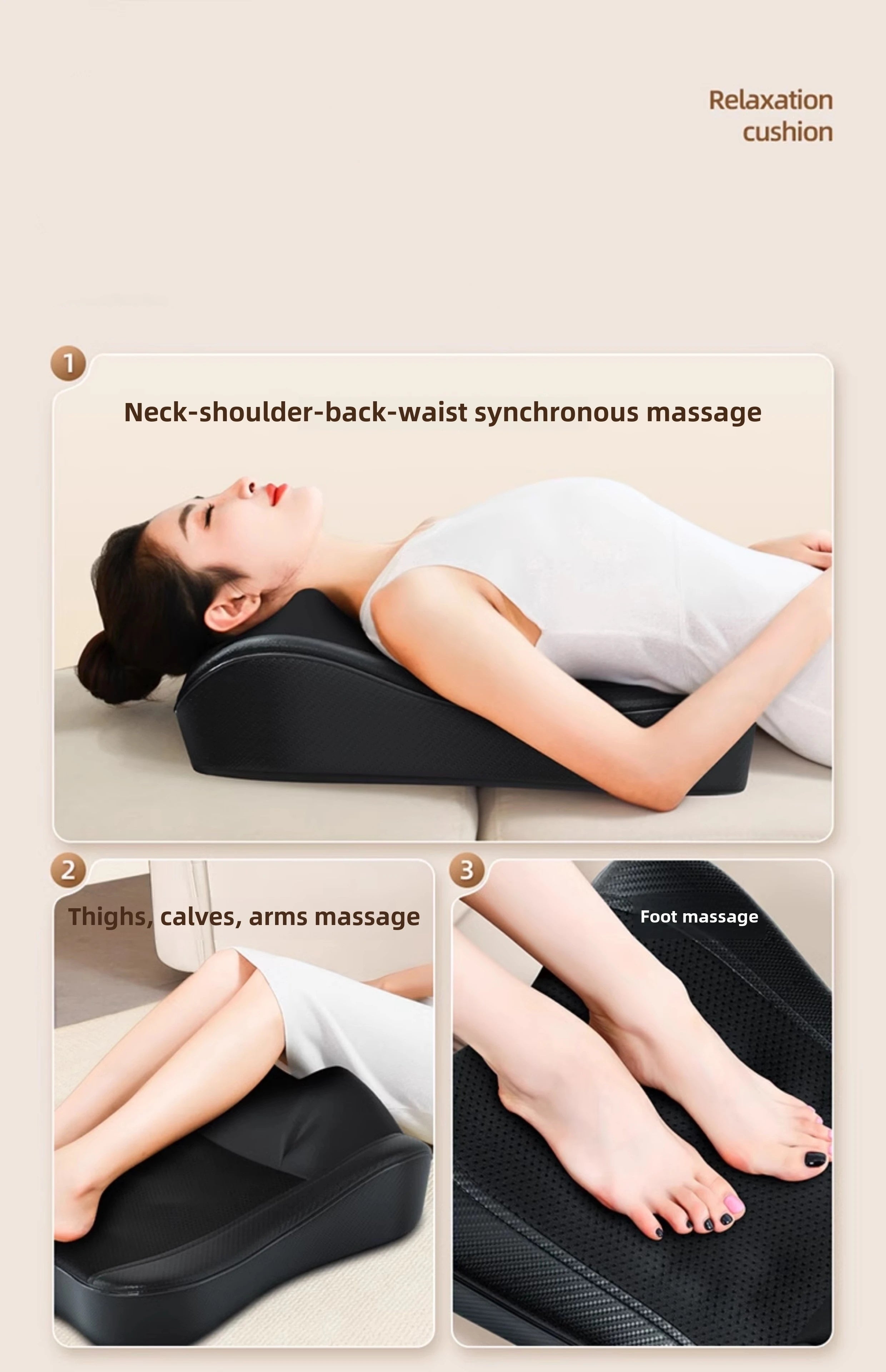 JAIYORL Electric Shiatsu Neck Massage Pillow with Heat - Smarsty